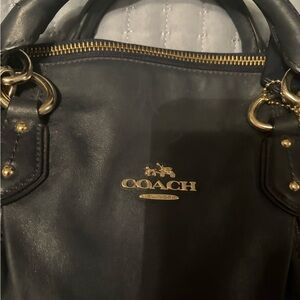 Navy Coach  purse with gold
